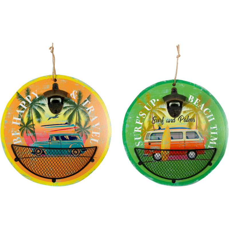 Signes Grimalt 2U Flaschenöffner-Platte, runder grüner Flaschenöffner, 29 x 29 x 8 cm, Zubehör für Weinliebhaber