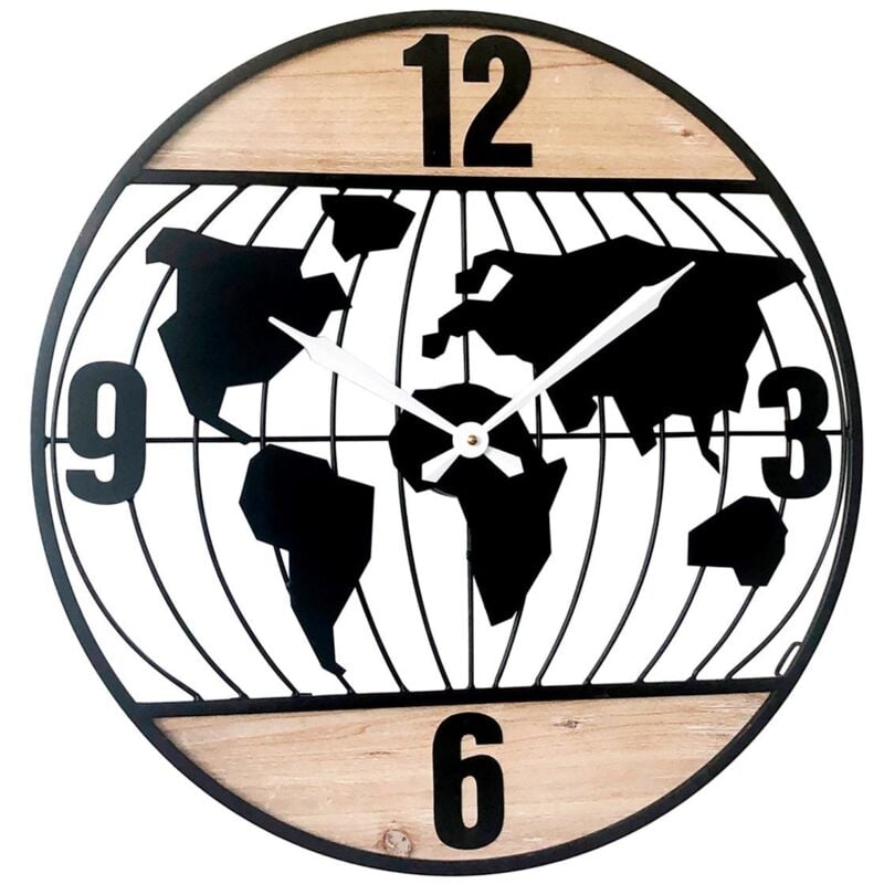 Signes Grimalt - Wand adorno Uhr Schwarze Uhr Wallwand 3x60x60cm 24469
