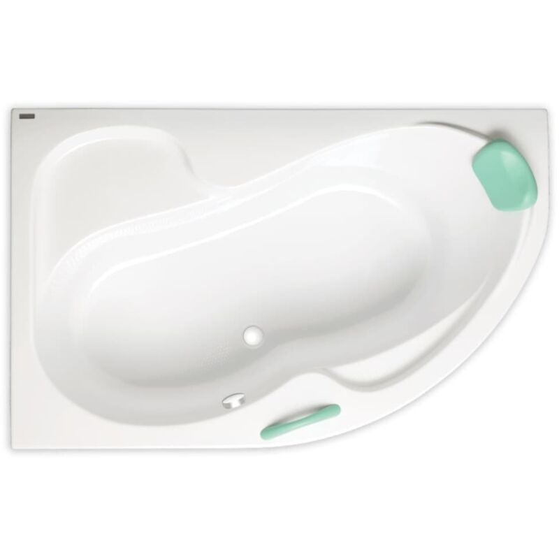 Siko - Laguna Fortuna Eckbadewanne rechtsseitig 160 x 100 cm aus Acryl, weiß (FO1600PPLUS)