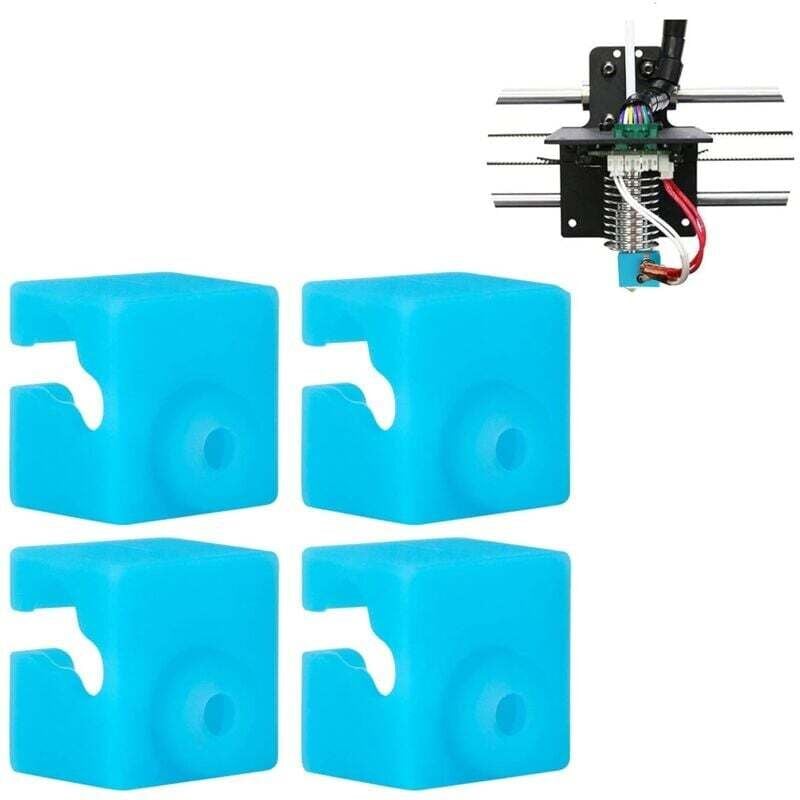 XVX - Silikon-Heizblock-Hot-End-Kappe für anycubic I3 Mega s Mega x Pro und Chiron 3D-Drucker (4er-Pack)