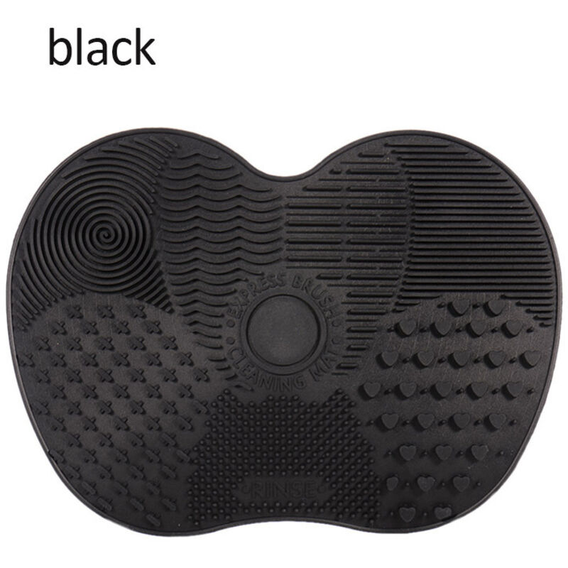 Silikon-Reinigungspinsel, Make-up-Pinsel-Reinigungsmatte, Make-up-Reinigungspad, Handwerkzeug, Schwarz