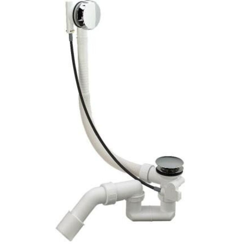 Simplex 40/50 Badewannensiphon, Kunststoff/Chrom