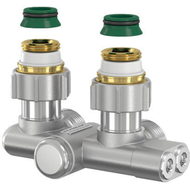 Simplex - Einrohr-Umlenkstück für vertauschten Vor- und Rücklauf 3/4' Eurokonus Eckform F10467