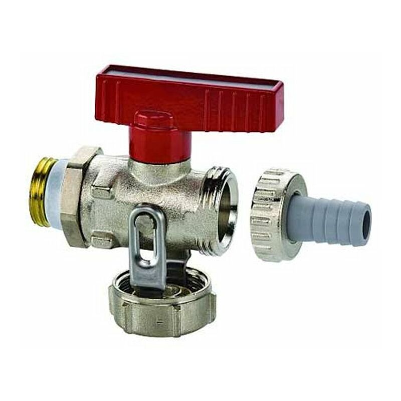 Simplex - kfe Durchgang 3/4 Kugelhahn, selbstdichtend, bis 130°C für Heizung