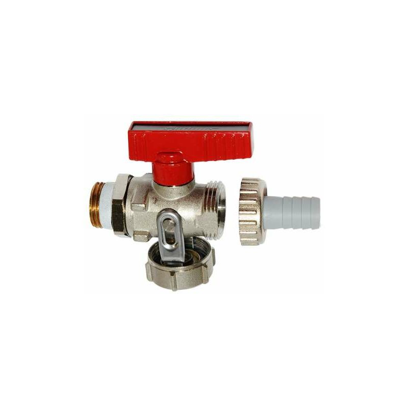 Simplex kfe Kugelhahn 1/2'' Flügelgriff Durchgang, mit Schlauchtülle selbstdichtend F10638