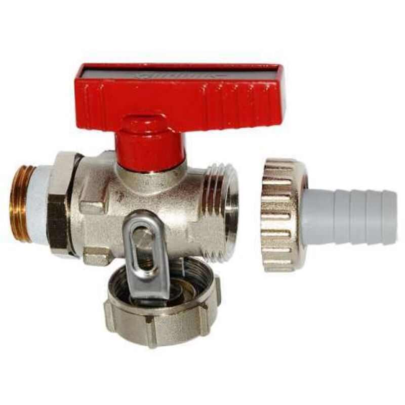 Simplex kfe Kugelhahn 1/2'' Flügelgriff Durchgang, mit Schlauchtülle selbstdichtend F10638