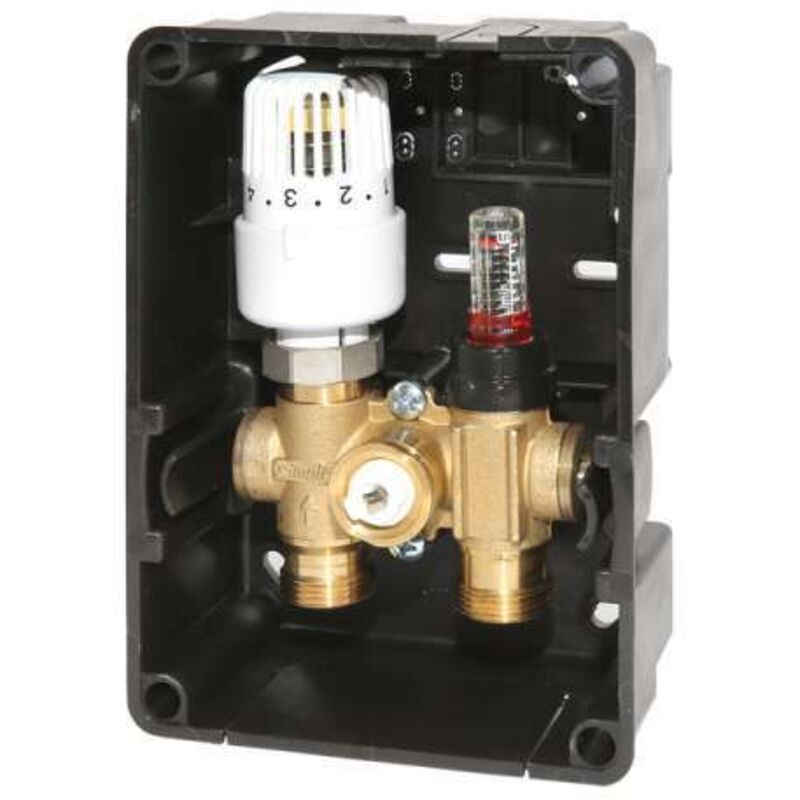 Simplex Regelbox rtl-i exclusiv rtl innenliegend, mit Durchflussanzeige Blende weiß F11832