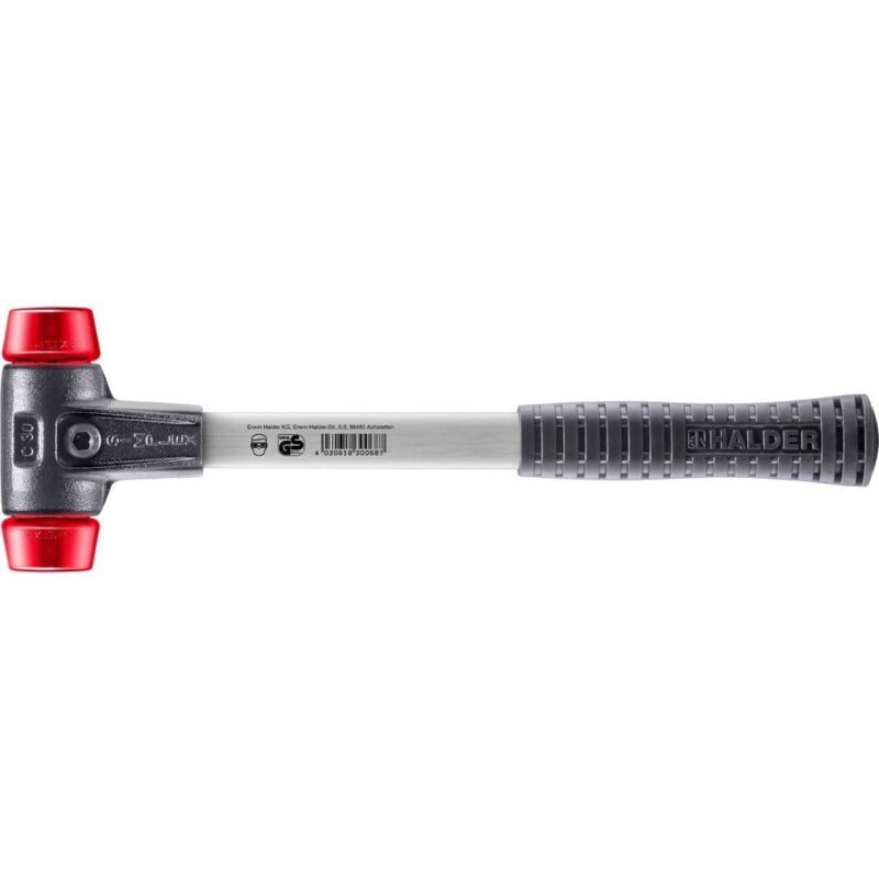 SIMPLEX-Schonhammer, Plastik mit verstärktem Tempergussgehäuse und Fiberglasstiel D=30 mm 3706.030