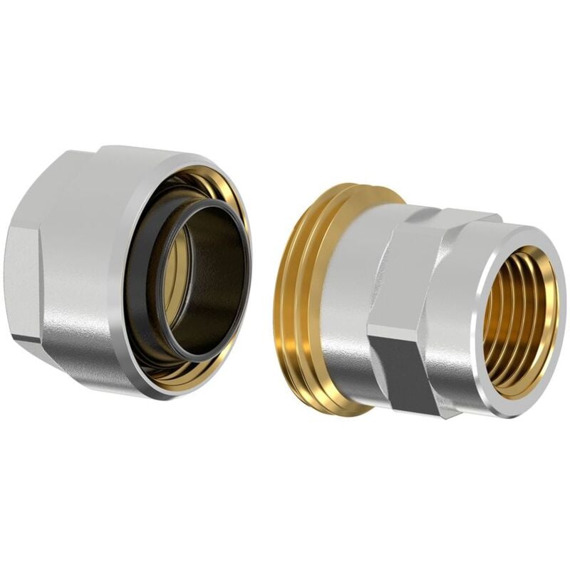 Simplex - Flamco Plus dvgw Schwarzrohradapter für Rohr 3/8' x g 1/2' Innengewinde