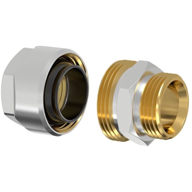 Simplex - Flamco Plus dvgw Schwarzrohradapter für Rohr 1/2' x g 3/4' Außengewinde Eurokonus