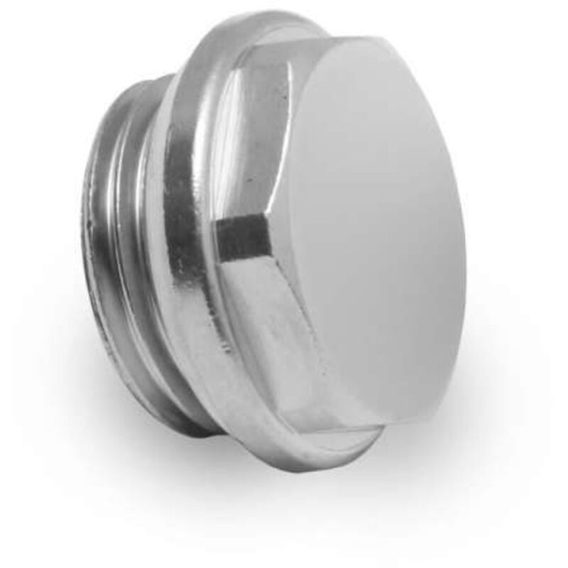 Simplex - Blindstopfen für Heizkörper Heizkörperstopfen 1/2', vernickelt, F10703