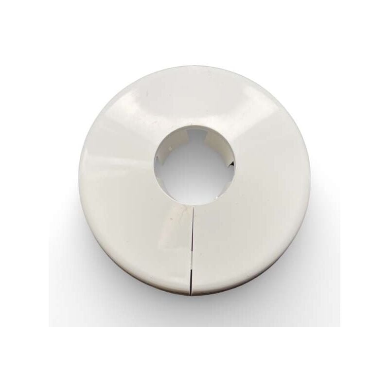 Simplex - Wandrosette weiß für Rohr Ø15mm mit Schwalbenschwanzverschluss F44002