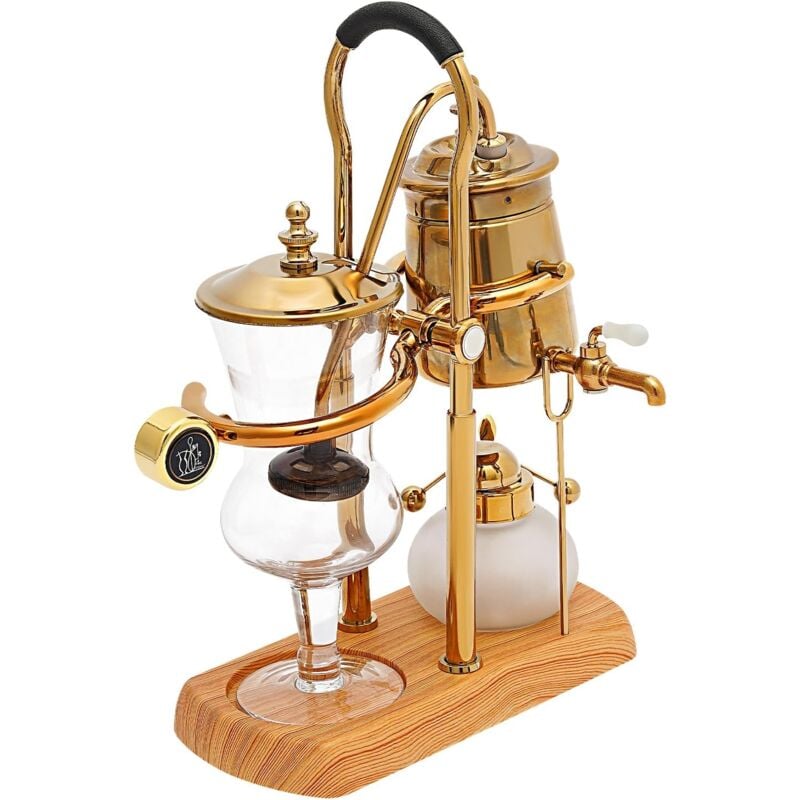 Siphon Kaffeemaschine, 400ml Retro Kaffeebereiter, Vakuum Kaffeebereiter Set 4 Tassen Heimgebrauch, Glassiphon Kaffeemaschine Heimgebrau, Passendem