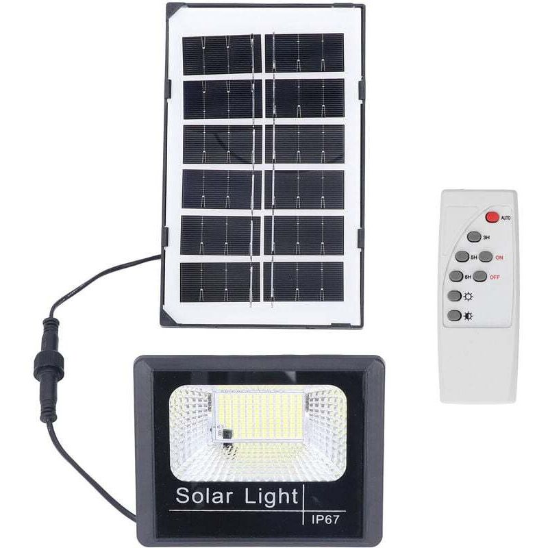 100LED Solar Flutlicht Außen IP67 Wasserdicht Solar Wandleuchte Fernbedienung Garten Straßenlaterne Solarleuchte Außen Solarleuchte Solar Wandlampe