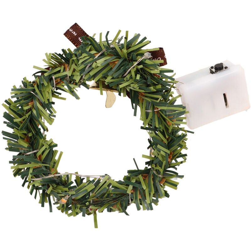 Puppenhaus-Weihnachtsgirlande, Premium-Qualität, lebendig und süß mit Licht zum Geburtstag