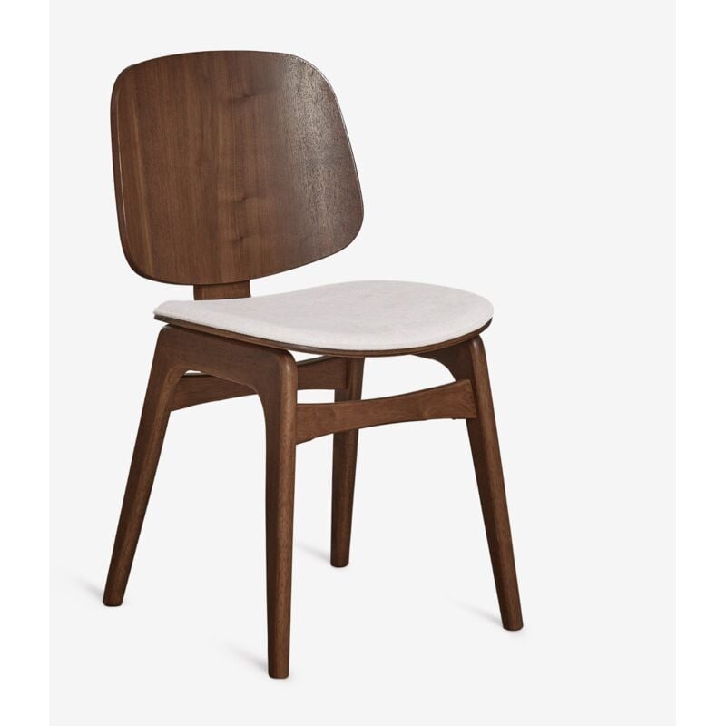 SKLUM Esszimmerstuhl aus Holz Canada Braun Dark