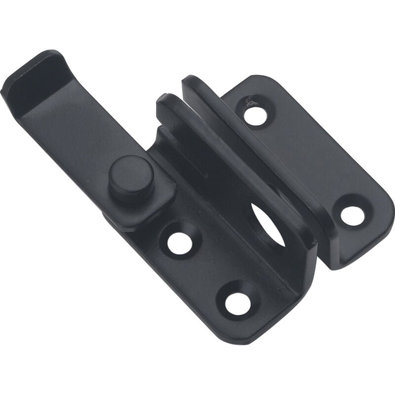 Sliding Door Lock Padlock Hasp Door Lock Latch Buckle Lock Anti-Theft Hook, Stainless Steel Matte Black Finish