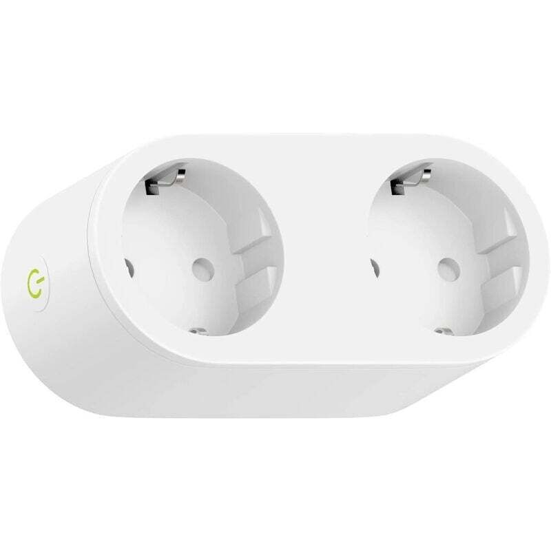 SNQ - Smart Plug (Typ f), Smart Plug kompatibel mit Apple HomeKit, Siri, Alexa, Google Home und Google Nest, WiFi-programmierbarer Stecker mit