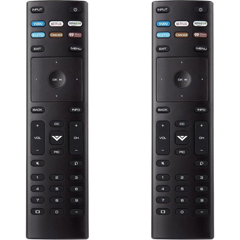 Smart-TV-Fernbedienung, 2 universelle Ersatzfernbedienungen, kompatibel mit LCD-, Full-HD-, 4K-, Ultra-HD- und HDR-Smart-TVs