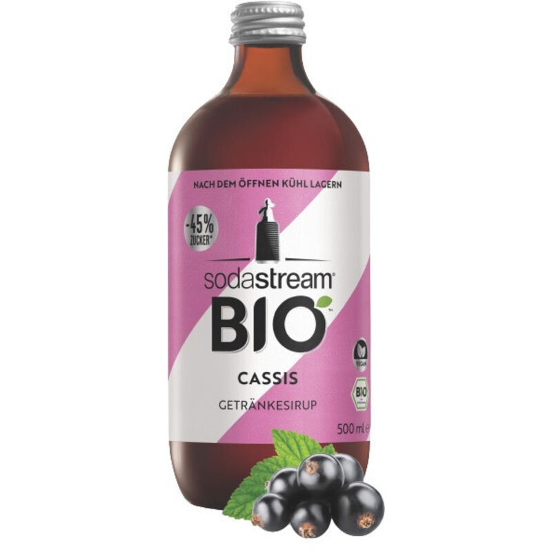 Bio Sirup Cassis 500 ml Wassersprudler - Sodastream