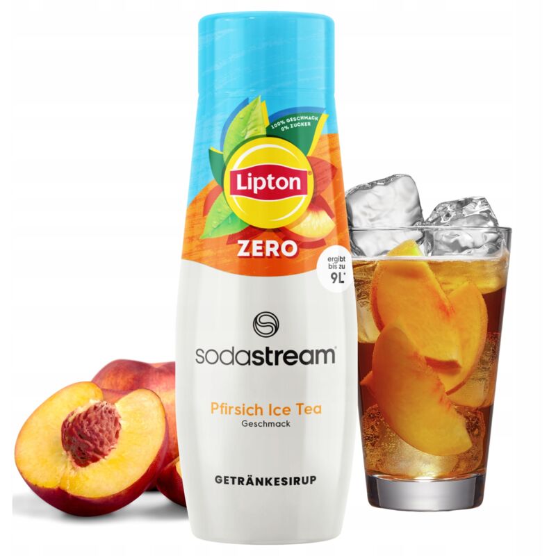 Sodastream - Sirup Lipton Pfirsich zero Ice Tea 440 ml Getränkesirup Konzentrat
