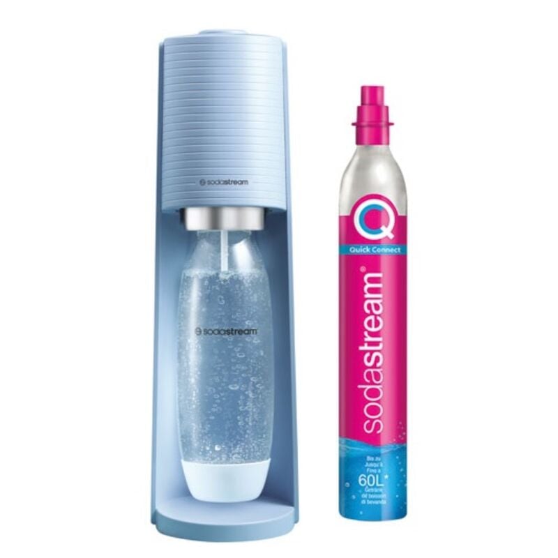 Sodastream - Wassersprudler + 1 l flasche + 1 zylinder – pastellblau 1012811333