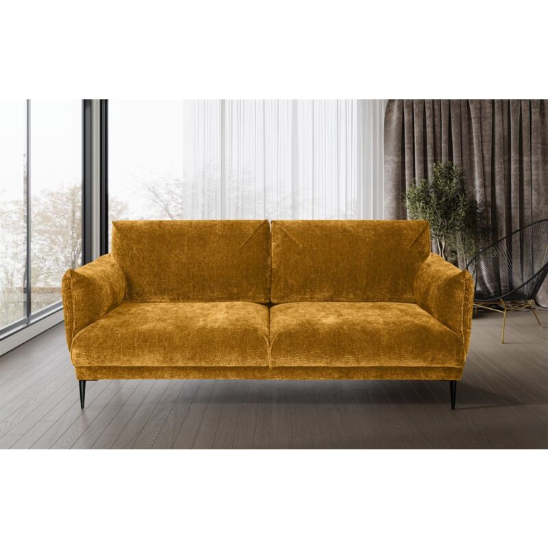 Fun Moebel - Sofa Designersofa madison 3-Sitzer in Stoff Dress Me Senfgelb