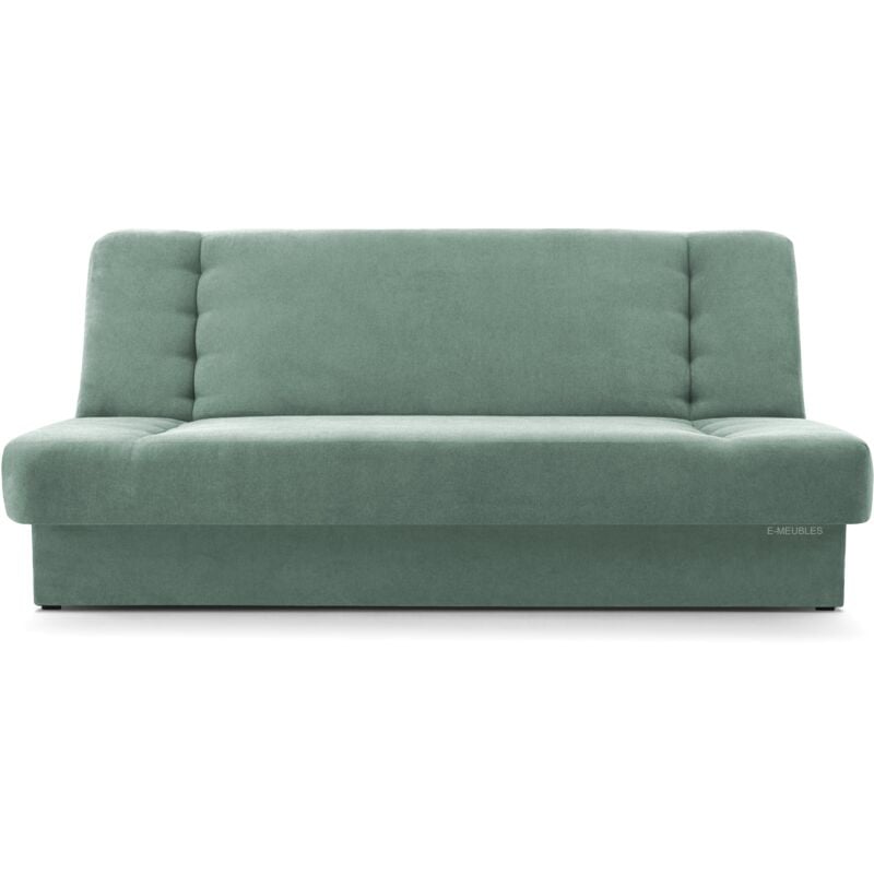 Sofa mit Schlaffunktion und Bettkasten, Kippsofa Klappsofa Schlafsofa Clic-Clack Couch für Wohnzimmer Federkern Sofagarnitur Polstersofa - CYPRUS