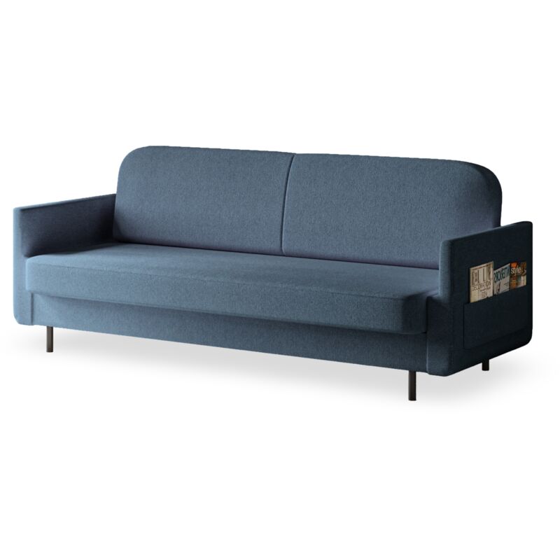 Sofa mit Schlaffunktion und Bettkasten, Polstersofa, Sofagarnitur Wohnlandschaft mit Bettfunktion, Couch für Wohnzimmer - Schlafsofa pouch