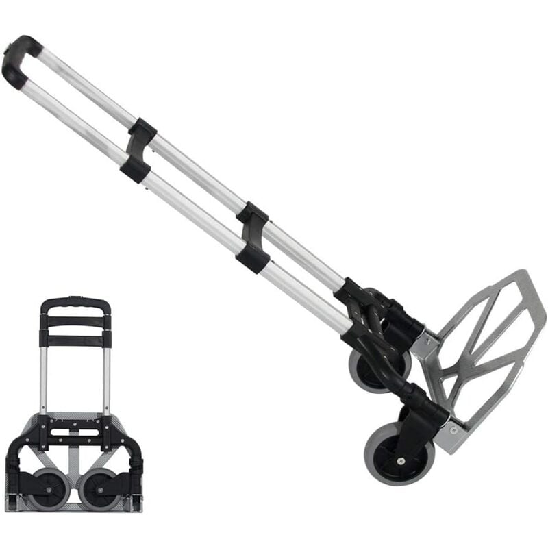 Soges - Klappwagen flach,Rollwagen Transporthilfe Paketwagen für Baustoffe und Lebensmittel,faltbar, max.Tragkraft bis 60 kg, 38,5 x 39 x