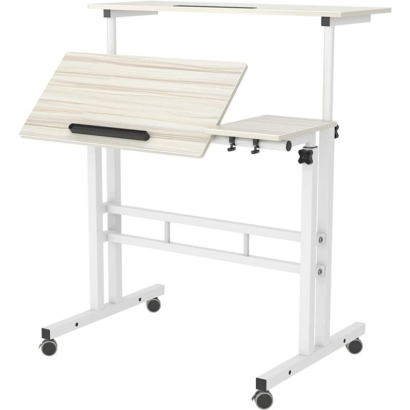 soges Verstellbarer Computertisch Laptoptisch Mobiler Schreibtisch PC-Tisch Notebooktisch Laptopständer 101-2MP