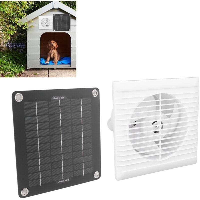 Solar-Abluftventilator, IP67, wasserdicht, 6 Zoll, sr 10 w, 12 v, Solarpanel-Ventilator für Hühnerstall, Schuppen, Haustierhaus