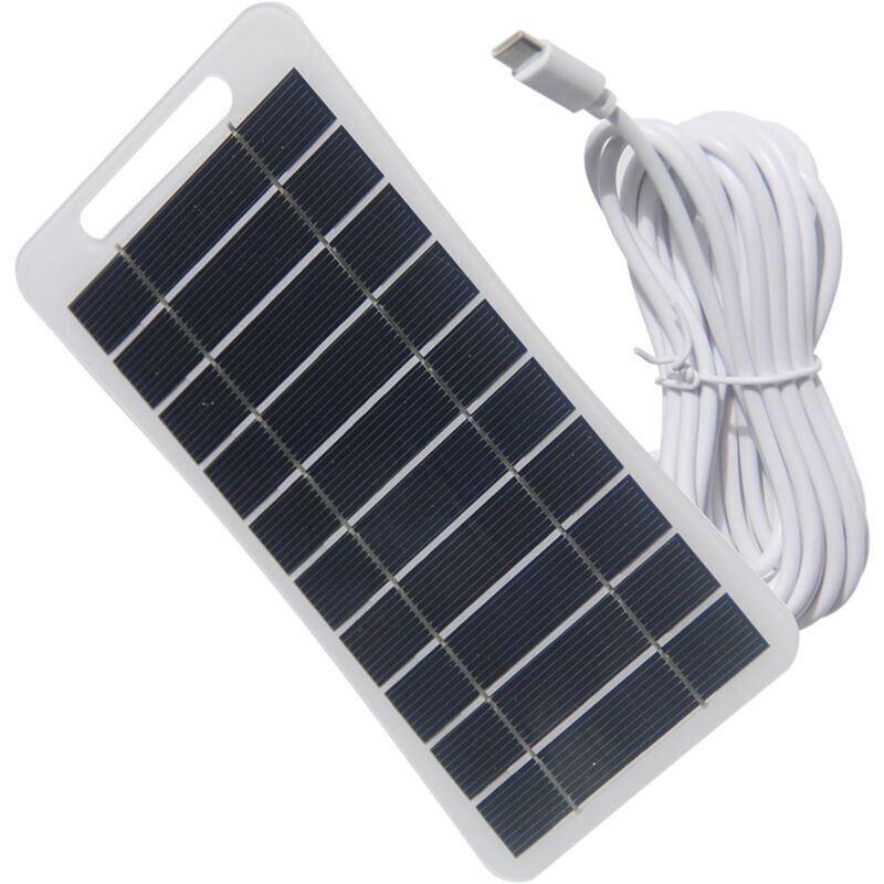 Solar-Akkuladegerät, 2-W-Solarpanel, stabiler 5-V-USB-Ständer, Solar-Handy-Adapter (für Handys, Video-Türklingeln, Radios, Haushaltsgeräte)