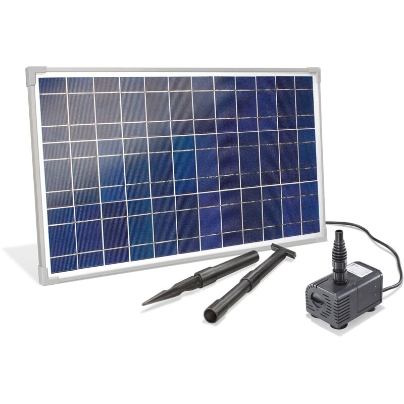 esotec Solar Bachlauf für Gartenteich Komplettset 25/1600 Solarbrunnen 101018