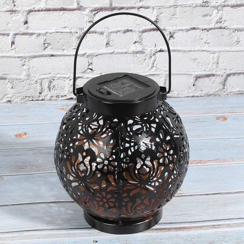 Solar-Gartenlaterne, Hängeleuchten für den Garten, dekorative Landschaftsleuchten, hohle Solar-Gartenleuchte, wasserdichte Solar-LED-Hängeleuchte