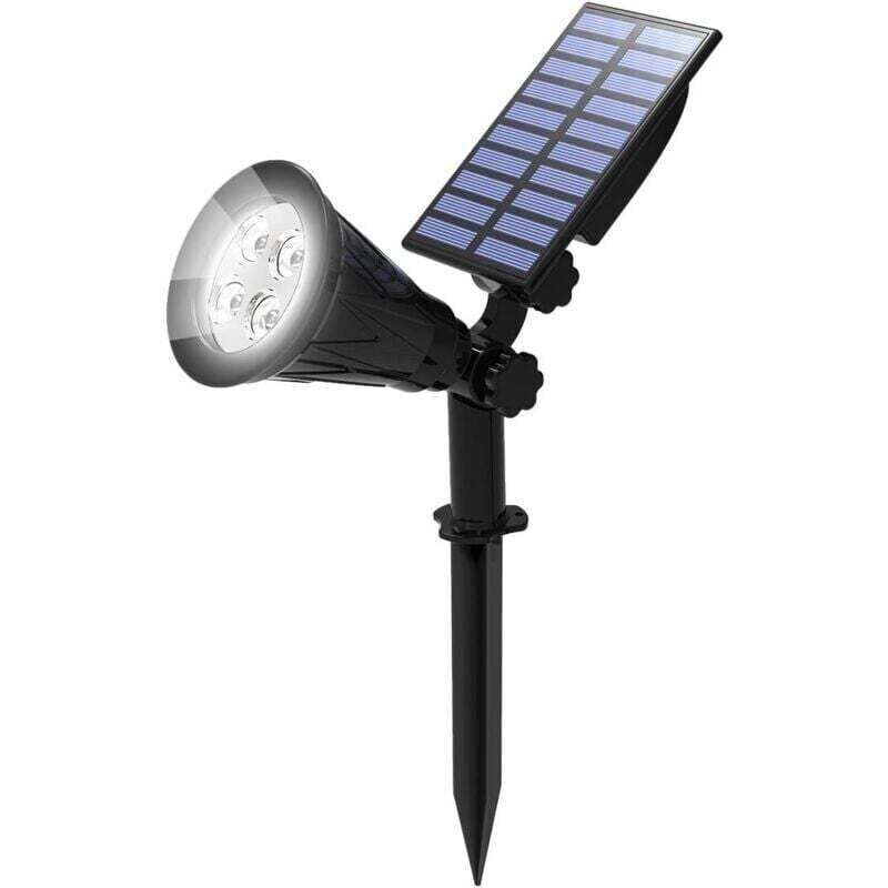 Solar-Gartenleuchte für den Außenbereich, Solar-Flutlicht, kabellose, wasserdichte IP65-Gartenleuchte mit um 180° verstellbarem Solar-Strahler für