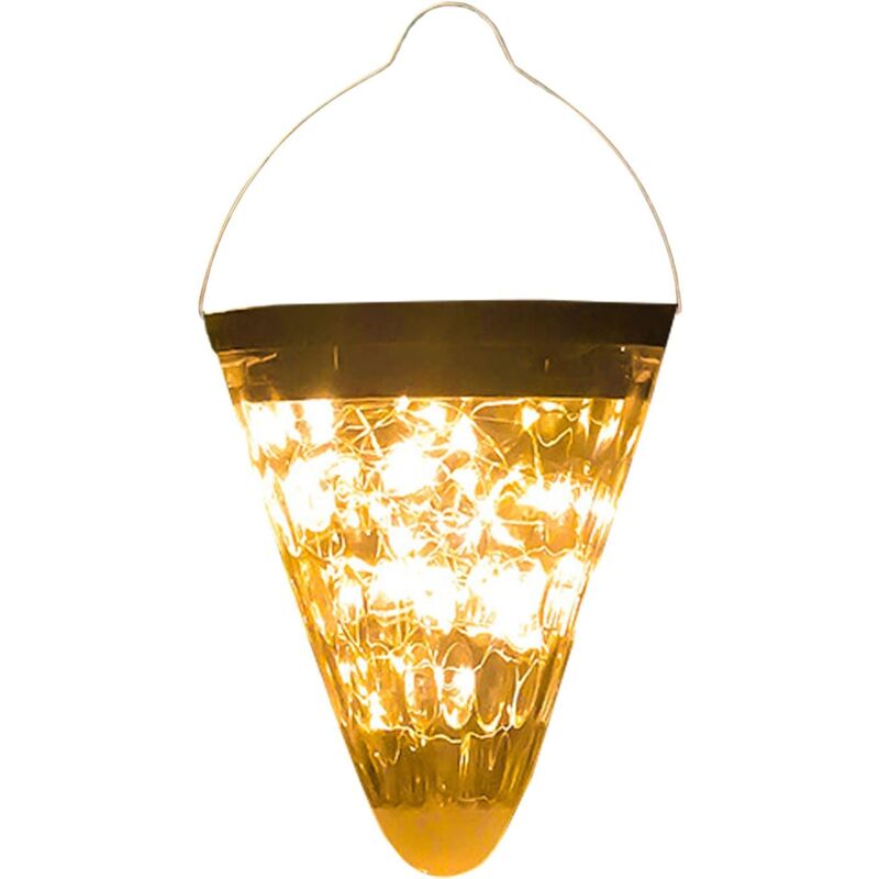 Solar-Hängelaternen, Solar-Gartenlampe, Landschaftsbeleuchtung, Solar-LED-Leuchten im Freien für Hochzeitsdekoration, Balkon, Terrasse, Hof, warmes