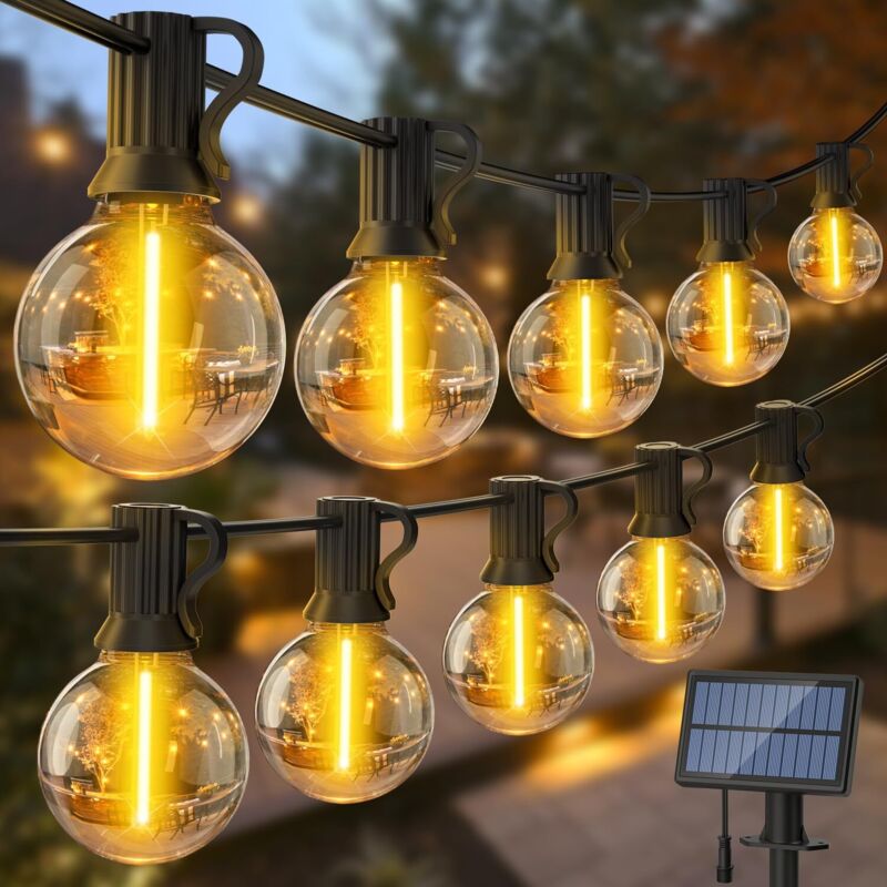 Solar-LED-Lichterkette für den Außenbereich, 7 m, Solar-Lichterkette, IP65, wasserdicht, für den Außenbereich