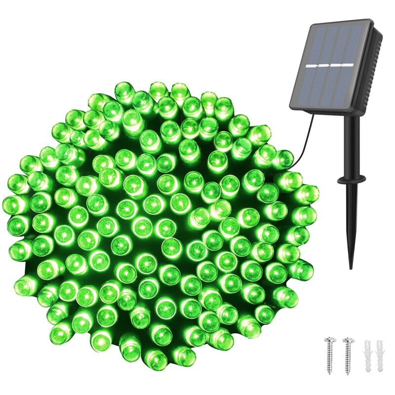 Solar-Lichterkette, Dalugo, 22 m, 200 LED-Solarleuchten für den Außenbereich, Garten, wasserdicht, 8 Modi, Solar-Lichterkette für Weihnachtsbaum,
