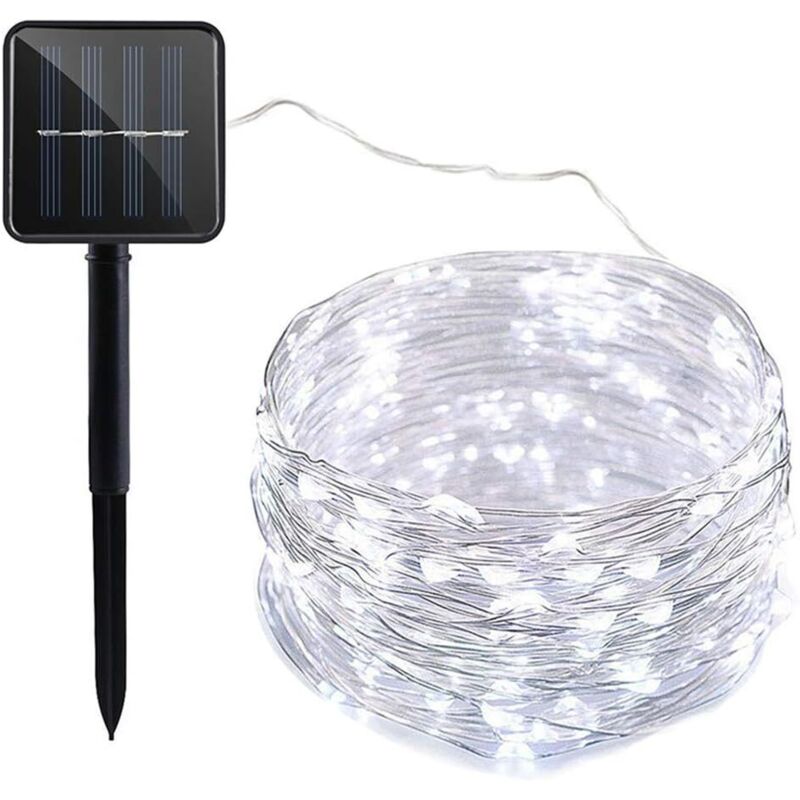 Solar-Lichterkette für draußen, 22 m, 200 LEDs, wasserdicht, 8 Modi, Solar-Lichterkette für draußen, für Garten, Terrasse, Zuhause, Party, Weihnachten