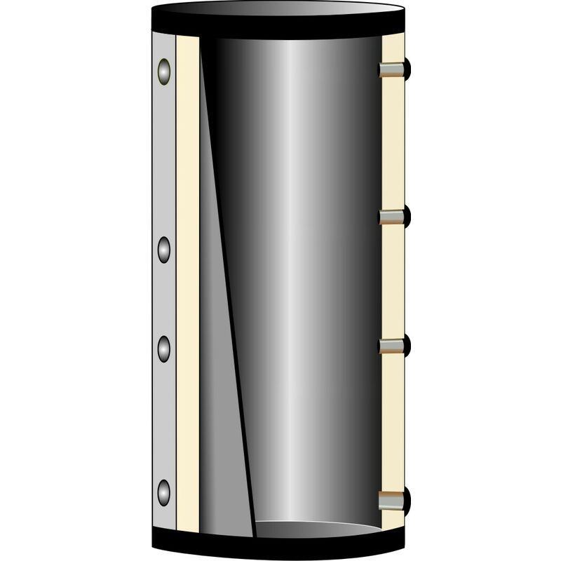 Ravensberger Solar - wt 0, 800 Liter, ohne Isolierung-Solarspeicher Pufferspeicher Kombispeicher Warmwasserspeicher