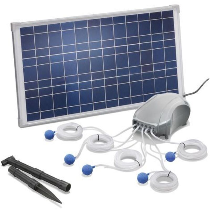 esotec Solar Teichbelüfter 25W 600l/h Pumpe Teichbelüftung Sauerstoff 101076