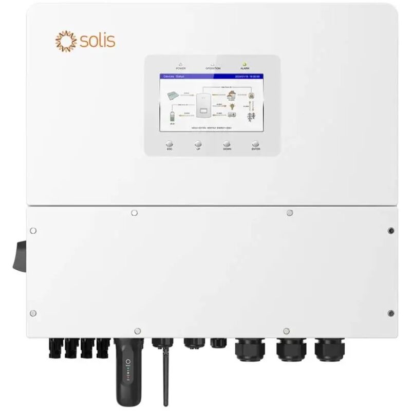 V-TAC Wechselrichter Solis Dreiphasig Hybrid Hochspannung 15kW CEI 0-21 Meter TA IP66