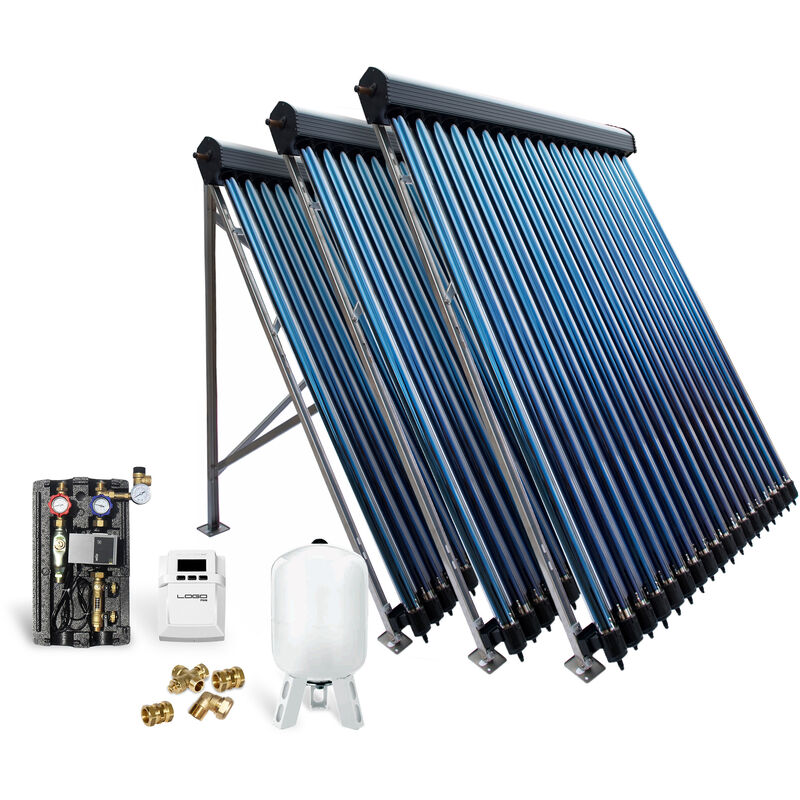 Feueranker ® - Röhrenkollektor Solarpaket Vakuumröhrenkollektor HP30-3 14,67 m² Solaranlage