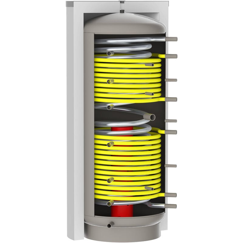 Solarbayer ® - Solarbayer Hygiene Kombispeicher hsk ÖKO-700 Edelstahlwellrohrwärmetauscher