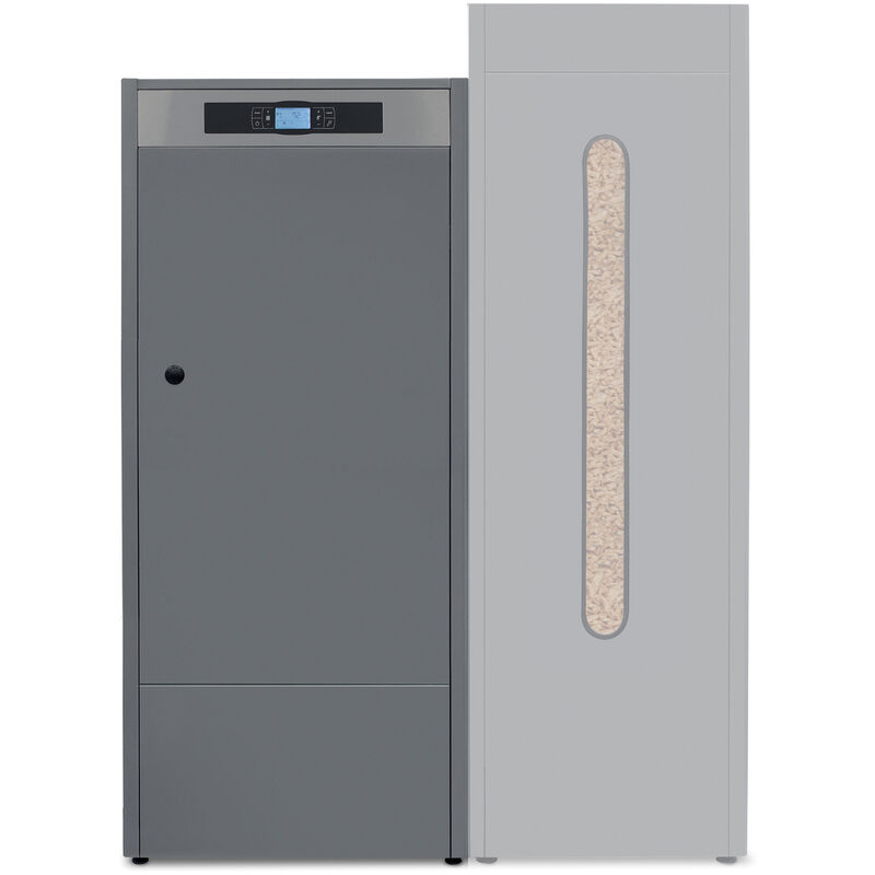 Solarbayer ® - Solarbayer Pelletkessel PLT-35 ac 35 kW Holzpelletheizung mit PLT-Connect App