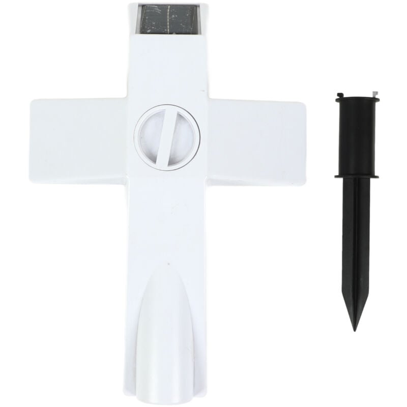 Solar angetriebene led Cross Lights Graveside Memorial Grabstein Garten Grab Marker für Dekorationen - Eosnow