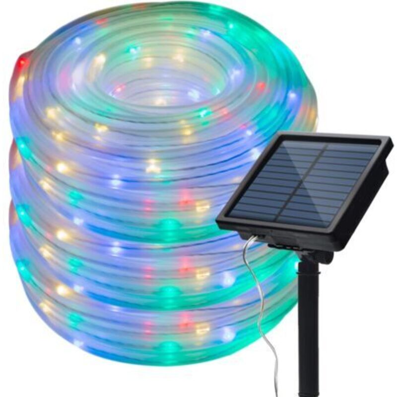 Solarbetriebene Lichterkette für den Außenbereich, wasserdicht, 20 m, 200 LEDs, 8 Modi, Kupferdrahtrohr, funkelnde Solar-Lichterkette für Garten,