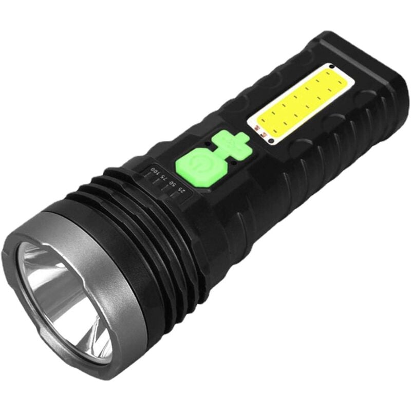 Solarbetriebene Taschenlampe Solarbetriebene LED-Taschenlampe mit Handkurbel, wiederaufladbare wasserdichte Taschenlampe, leistungsstarke tragbare