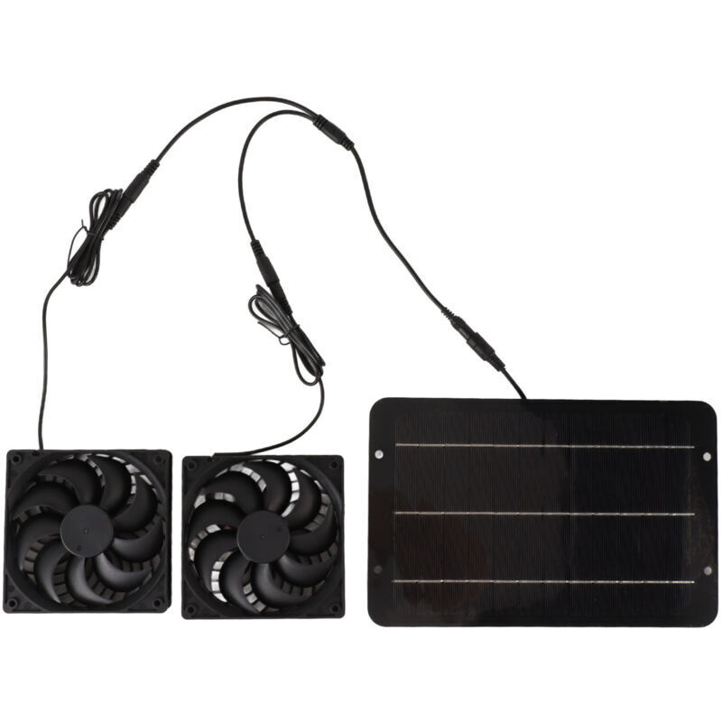 Solarbetriebenes Ventilator-Set, wasserdicht, tragbar, 10 w, 12 v, für Hühnerstall, Gewächshaus, Hundehütte, Schuppen, Abluftkühlung, Belüftung